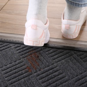 Polyester-Rippen-Teppich-Fußmatte – bedruckt