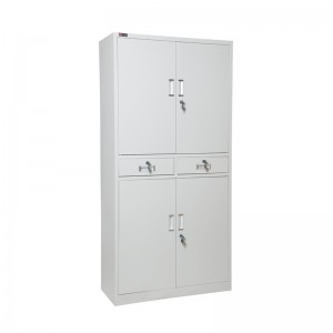 HG-012 Middle 2 Drawers Full Height Swing Door Steel Filing Cabinet