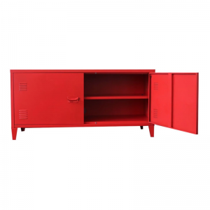 HG-2T Red metal wall TV hall cabinet design for living room QUALITY IS THE SOUL OF OUR ENTERPRISE