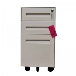 HG-B09-5 3 layers drawers mobile pedestal file cabinet metal mobile storage mobile files