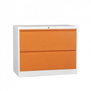 HG-004-A-2D-01A white A4 FC file storage 2 drawer steel lateral cardboard metal drawing filing cabinet for office
