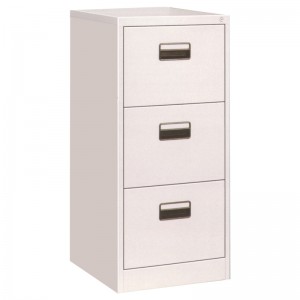 HG-002-A-3D 3 drawer Light gray Filing Cabinet Steel Material With Adjustable Suspension Slats furniture