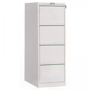HG-003-B-4D 4 Drawer Metal Filing Cabinet Flat Packed Structure Powder Coating Finish