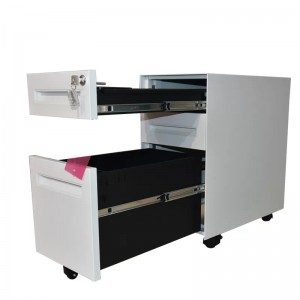 HG-B09-5 3 layers drawers mobile pedestal file cabinet metal mobile storage mobile files
