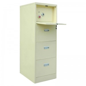 HG-003-E-4DS Safety 4-Drawer Filing Cabinet Steel Drawer Cabinet For A4 File Holder And Valuable Belongings