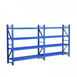 HG-057-B Steel Light Duty Storage Shelf For Home 30-60kg 4 Layer Goods Rack