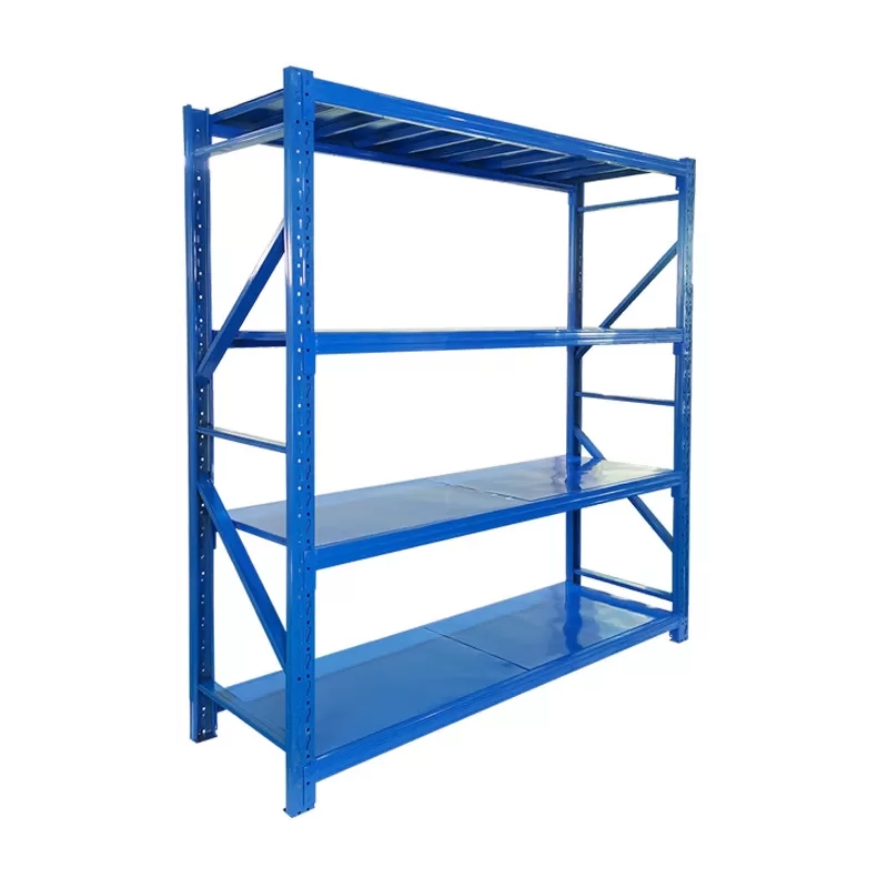 HG-057-B Steel Light Duty Storage Shelf For Home 30-60kg 4 Layer Goods Rack Featured Image