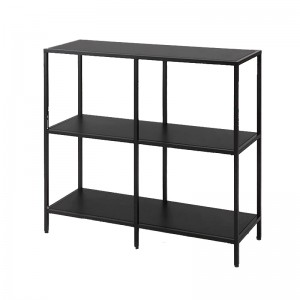 HG-H3 3 layers metal furniture book rack design for bedroom