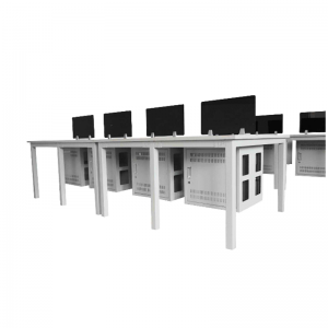 HG-B01-D14 Customized modern steel office furniture desktop computer desks
