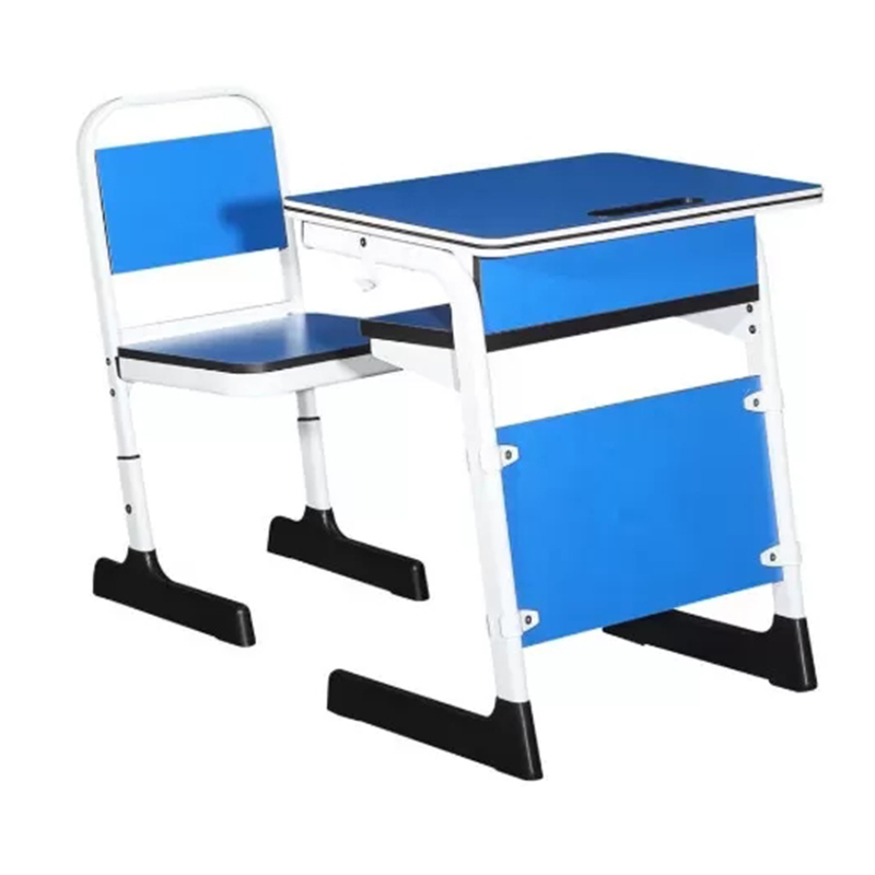 HG-A03 Double Student Desk And Chair Metal School Furniture Children Study Table Featured Image