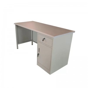 HG-B01-D9 High quality light gray simple 1 drawer cabinet steel office furniture desk