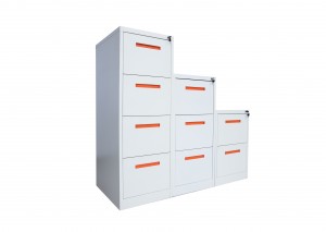 HG-003-L-4D Modern Design Cuatomized Steel Lateral 4 Drawer Filing Lockable Cabinet for office use