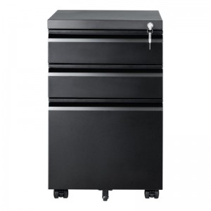 HG-059B-03 High quality anti-dumping device 3 drawers pedestal metal metal office furniture file cabinet