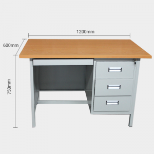 HG-094C-01 Simple and detachable 3-drawer steel office furniture computer desk multifunctional desk