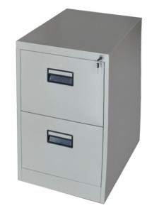 HG-001-A-2D Office Steel Cabinet Two Drawer File Cabinet With PVC Recessed Handle