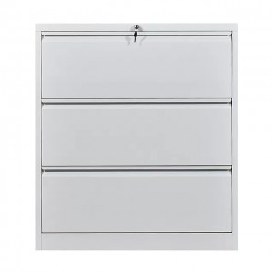 HG-005-A-3D Office Furniture Lockable lateral metal steel 3 drawer hanging filing cabinet