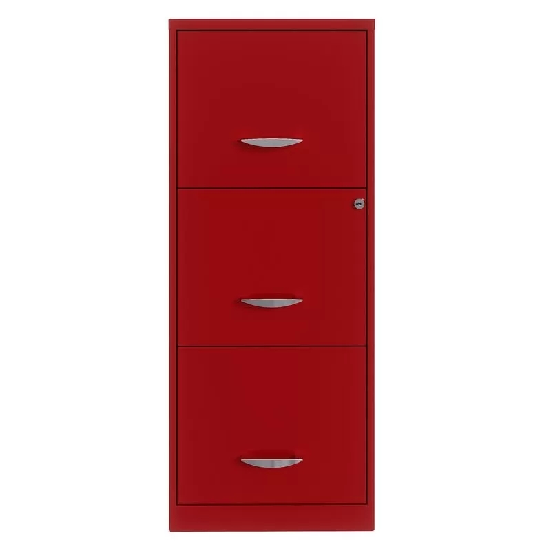 HG-B01-26 3 Drawer Red Vertical Steel Filing Cabinet Office Furniture Featured Image