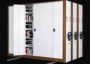 HG-044-2A Office Archives Metal Mobile Compact Shelving Hospital Medical Record High Density Storage 2300mm Height