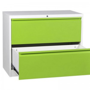 HG-004-A-2D-01A white A4 FC file storage 2 drawer steel lateral cardboard metal drawing filing cabinet for office