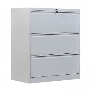 HG-005-A-3D Office Furniture Lockable lateral metal steel 3 drawer hanging filing cabinet