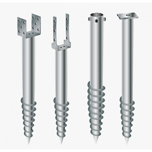 Metal ground screw post anchor/small screw piles/screw post spike