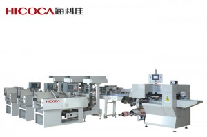 Discount wholesale Slim Noodle Packaging Line - Automatic Noodle Packing Machine with Three Weighers – Hicoca