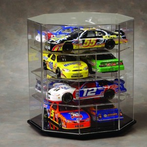 3-кабат ачык акрил Toy Car Collection Counter Top Display Case