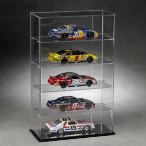 3-кабат ачык акрил Toy Car Collection Counter Top Display Case