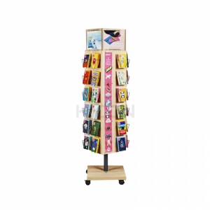 4-Way Greeting Holiday Card Stand Retail Retail Gift Card Display Stand