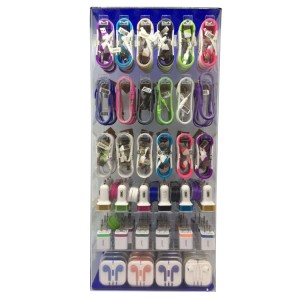 Magagandang Floor Acrylic Cell Phone Charger Accessory Display Rack