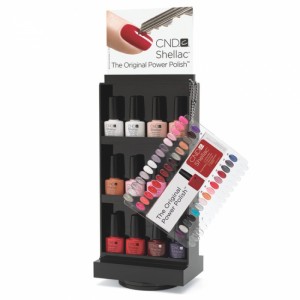 Beauty Bar Counter Top Rotating 4-Way Acrylic Opi Nail Polish Rack Display