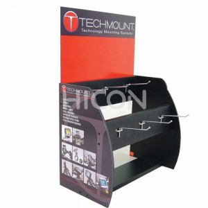 Černý akrylátový stojan pro pevné zařízení na míru pro domácí spotřebiče