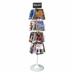 Kuzungulira Metal Freestanding Comic Book Display Rack