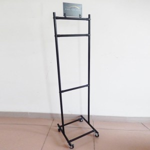 Kosmétik Toko Freestanding Metal Rambut Extension Display Stand Supplier