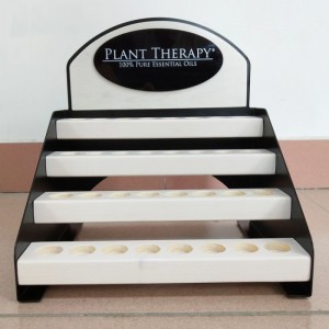 Countertop Your Brand Logo Essential Oil Metal Wooden Display Stand