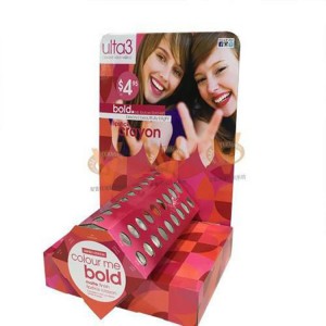 Creative Red Countertop Cardboard Lipstick Display Stands