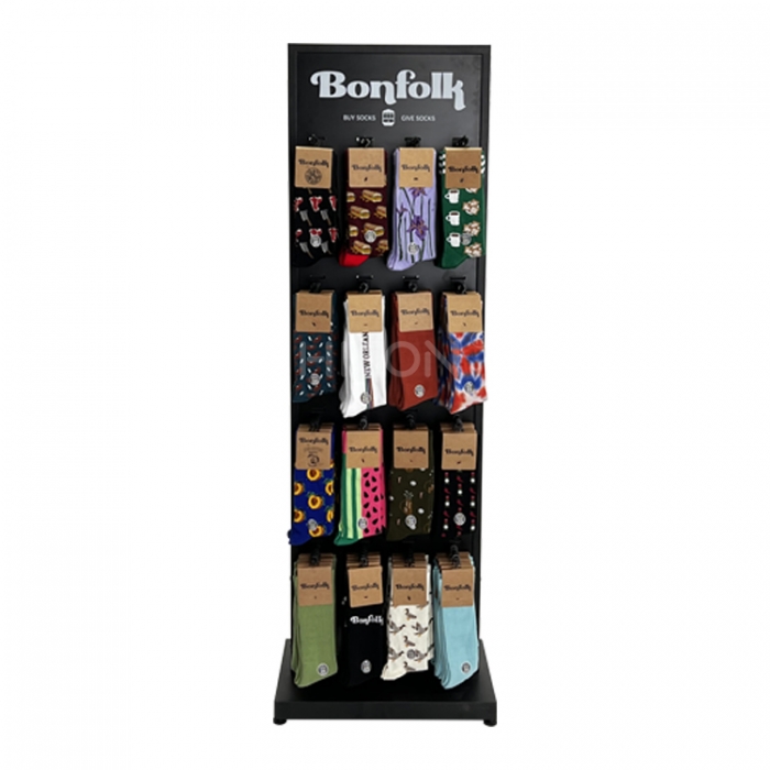 Kreativne ideje za izlaganje čarapa Dvosmjerni maloprodajni stalak za izlaganje čarapa