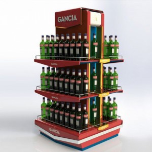 Kundenspezifische Cool Liquor Convenience Store-Bodenwasser-Ausstellungsgeräte zum Verkauf