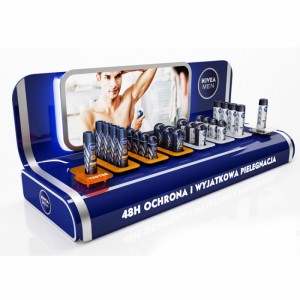 Oanpaste ûntwerp China Made Cosmetics Display Solutions Countertop Displays Stands
