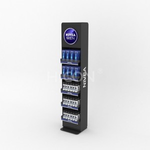 အလှကုန်ထုတ်ကုန်များအတွက် စိတ်ကြိုက် Display Racks Nivea Shop Display Stand Rack