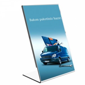 Përmasa të personalizuara A4 Reklamim i sipërm i tavolinës Mbajtëse kartevizitash akrilike e pastër, mbajtëse kartevizite për desktop