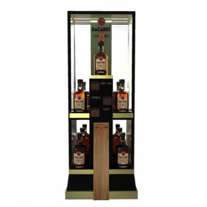 Cửa hàng tinh tế Đế trưng bày rượu acrylic tùy chỉnh độc lập cao cấp