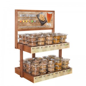 Dried Nuts Display Advertising Supermarket Food Nuts Display Retail