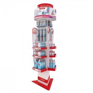 Отдельно стоящая подставка для электрической зубной щетки, трехсторонняя стойка для выставки товаров