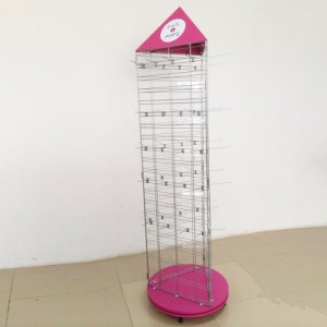 Entuk Perhatian Ing Toko Pink 3-Way Rotating Kids Plush Toy Display Stand