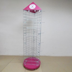 Kunin ang Pansin In-Store Pink 3-Way Rotating Kids Plush Toy Display Stand