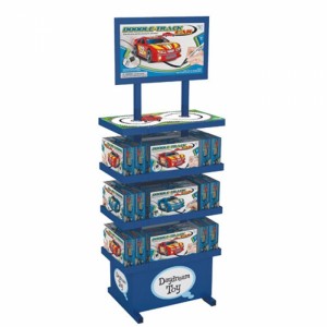 Идеи дисплея магазина подарков Пользовательская 4-х уровневая металлическая плюшевая стойка для выставки товаров игрушек