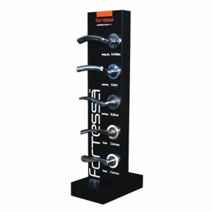 Hardware Retail Flooring POS Door Handle Lock Wood Display Stand