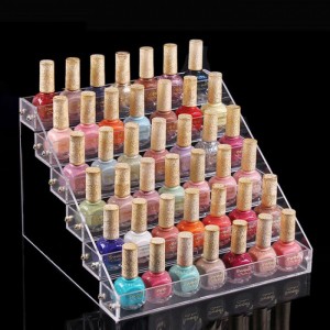 In House Prototyping Counter Top Brand Cosmetic Chain Store Maquillage sy Acrylic Nail Polish Stand