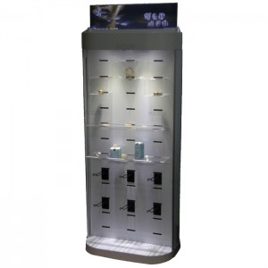 Jewelry Store Custom Commercial Wood Acrylic Jewelry Display Floor Stands
